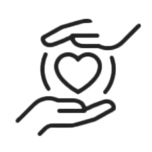 heart in hands icon